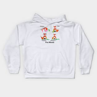 Lispe Fox Moods Kids Hoodie